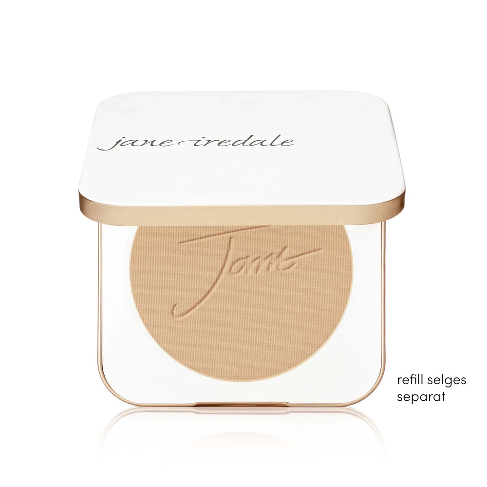 Visar det ljuse etuiet i öppet läge, redo att fyllas med önskat produktrefill.